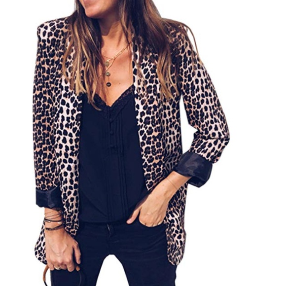 S. the Widow Jackets & Blazers - LEONA Leopard Print Blazer